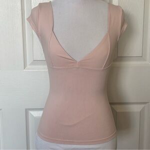 Free People DUO Corset Cami Pink Tank Top